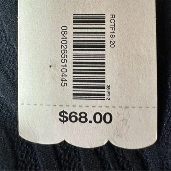 CUT THE FRILLS HIGH WAIST LEGGING Small BLACK Matte Zebra Texture NWOT 131 - Picture 3 of 4